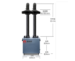 SPF-1007聚廣恒激光雙頭煙霧過(guò)濾器 煙塵過(guò)濾器